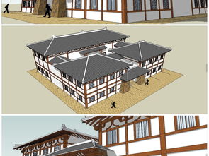 中式古典仿古博物館建筑SU模型 設(shè)計(jì)精髓與資源獲取